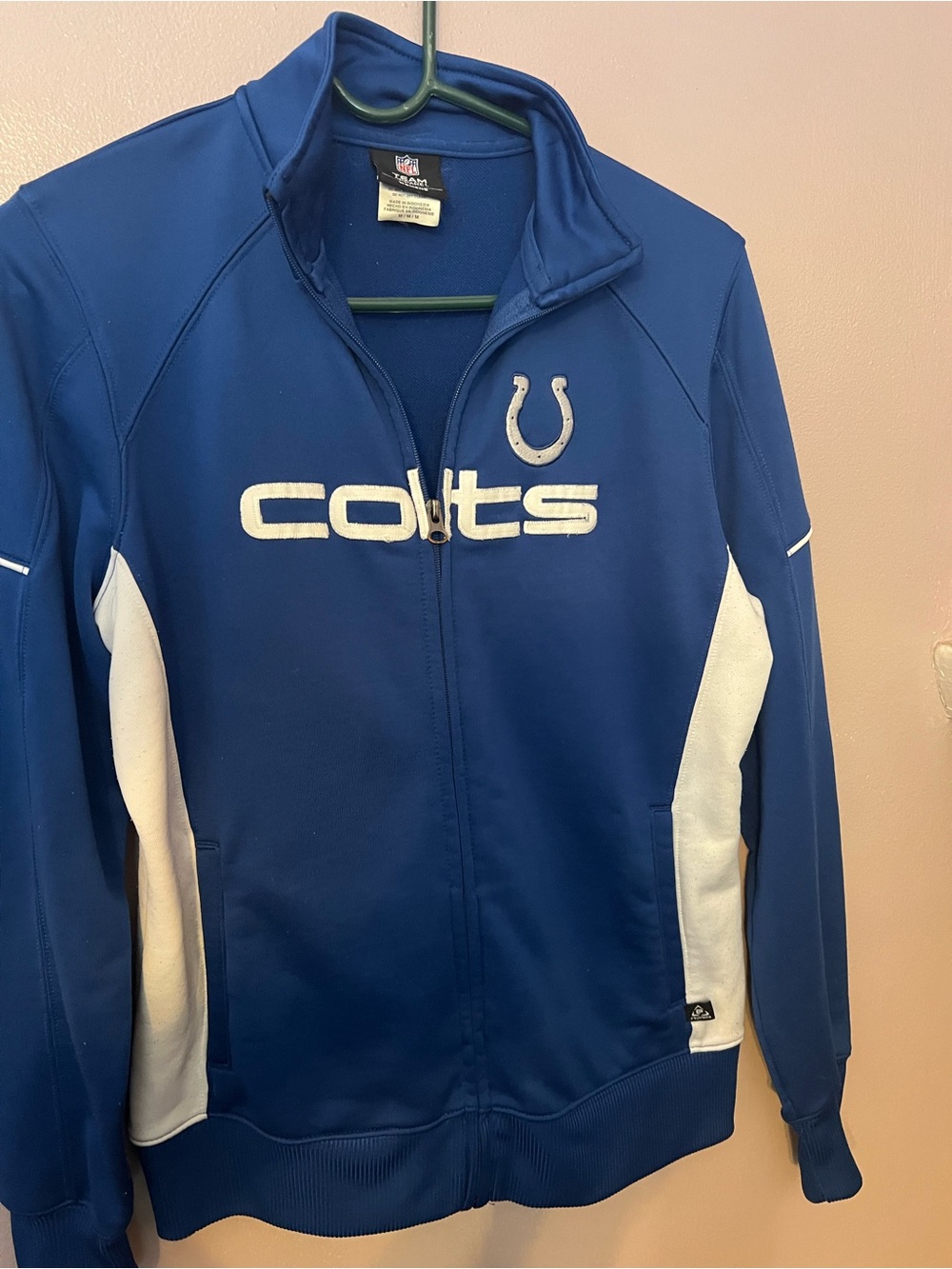 Women’s Indianapolis Colts Blue Full-Zip Team Jacket Pre Owned Size M